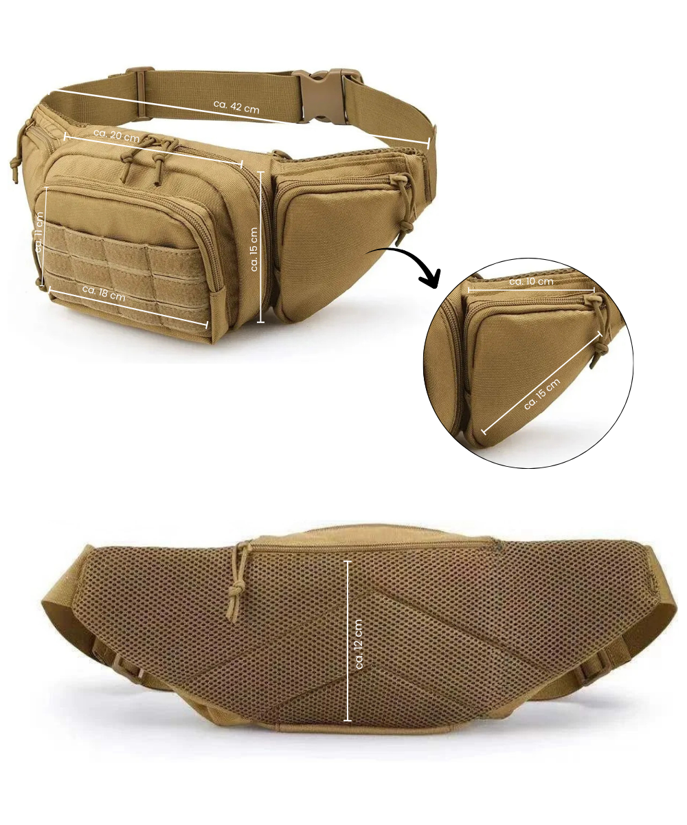GIMORIA Bauchtasche - Tactical Waist Bag – Robuste Bauchtasche für Alltag und Abenteuer