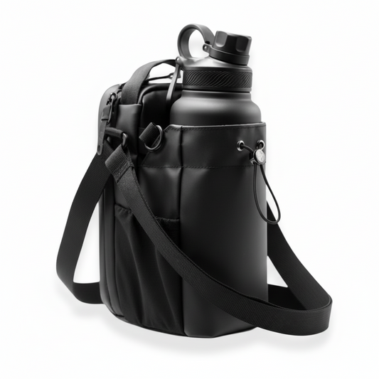 Die GIMORIA Magnetic Bottle Bag ist dein praktischer Begleiter für Training, Alltag und Outdoor-Abenteuer. Die magnetische Wasserflaschentasche für Sport & Outdoor bietet Platz für eine große Trinkflasche und bewahrt mit abschließbaren Reißverschlüssen gleichzeitig Smartphone, Schlüssel, Geld und andere Essentials übersichtlich und sicher auf.